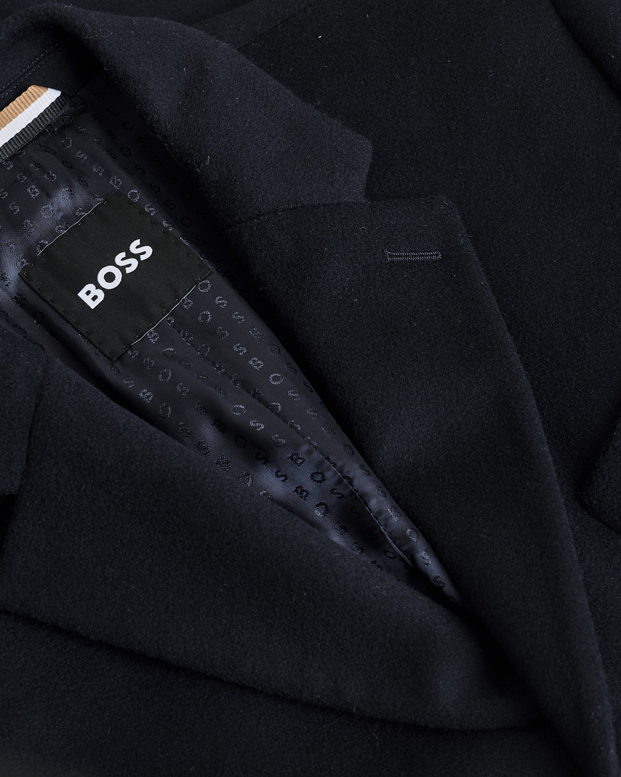 Herr | Pre-owned Jackor | Pre-owned | BOSS BLACK Hyde Wool/Cashmere Coat Dark Blue