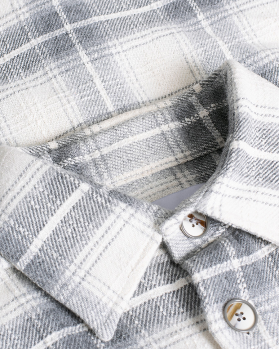 Herr | Care of Carl Pre-owned | Pre-owned | NN07 Soren Checked Shirt Jacket Grey L