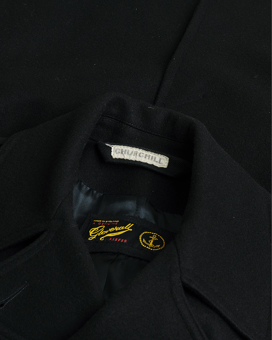Herr | Pre-owned Jackor | Pre-owned | Gloverall Churchill Reefer Peacoat Black
