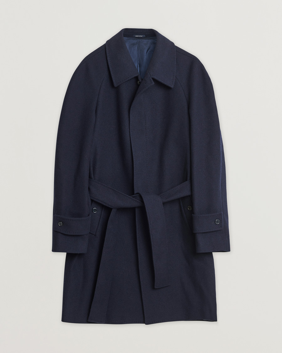 Herr | Pini Parma Raglan Coat Navy 52 | Pre-owned | Pini Parma Raglan Coat Navy 52