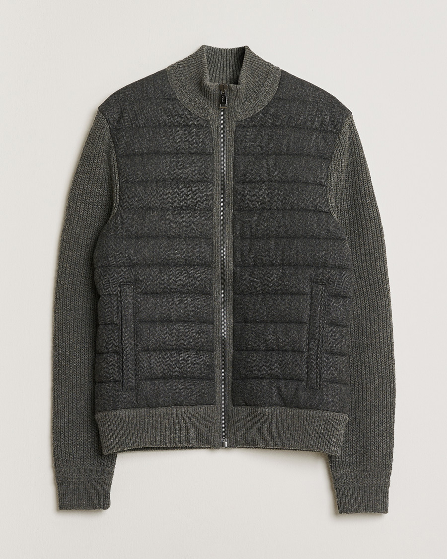 Herr | Pre-owned Jackor | Pre-owned | Polo Ralph Lauren Cashmere Blend Hybrid Full-Zip Dark Grey M