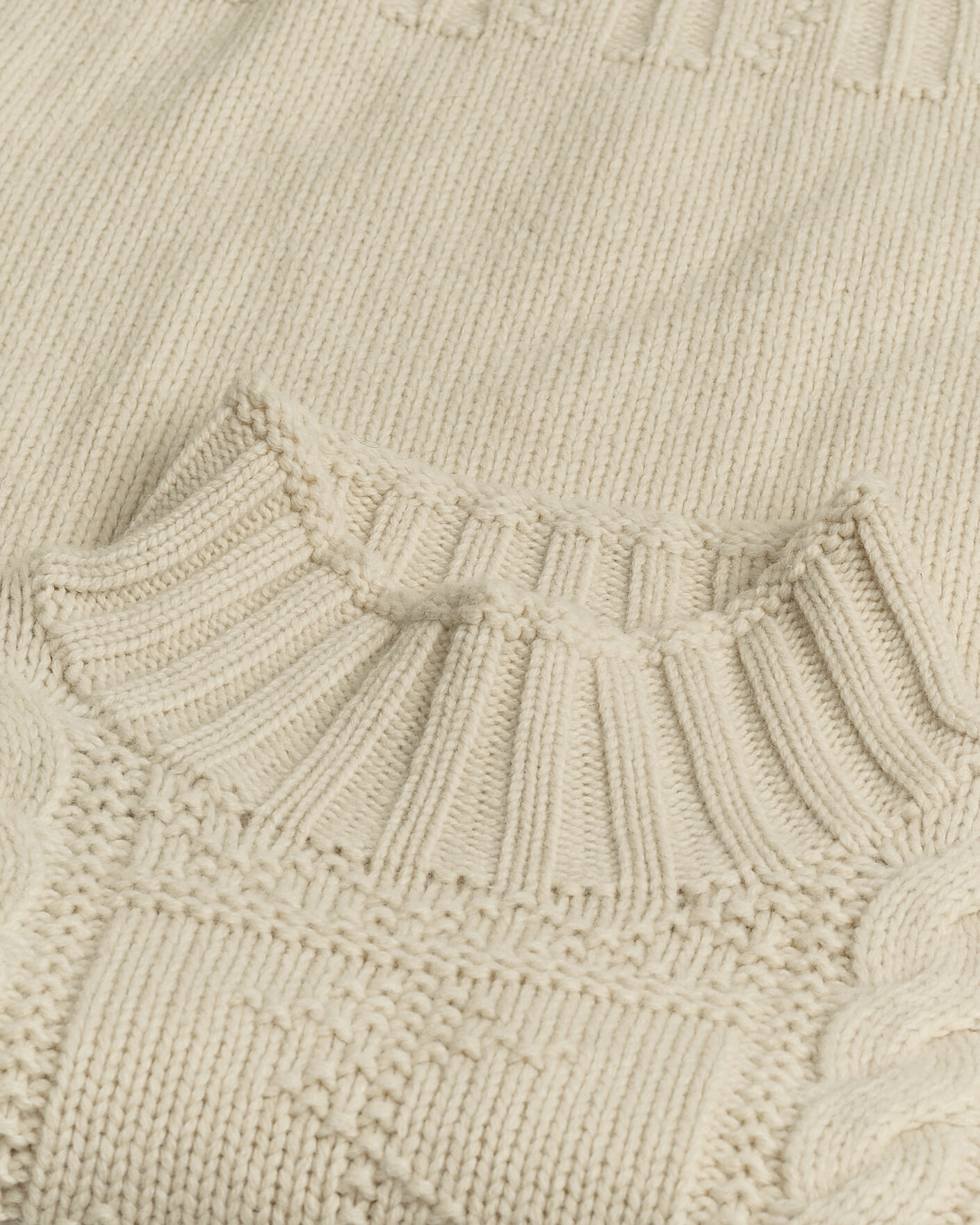 Herr | Pre-owned Tröjor | Pre-owned | Polo Ralph Lauren Wool Knitted Aran Rollneck Cream M