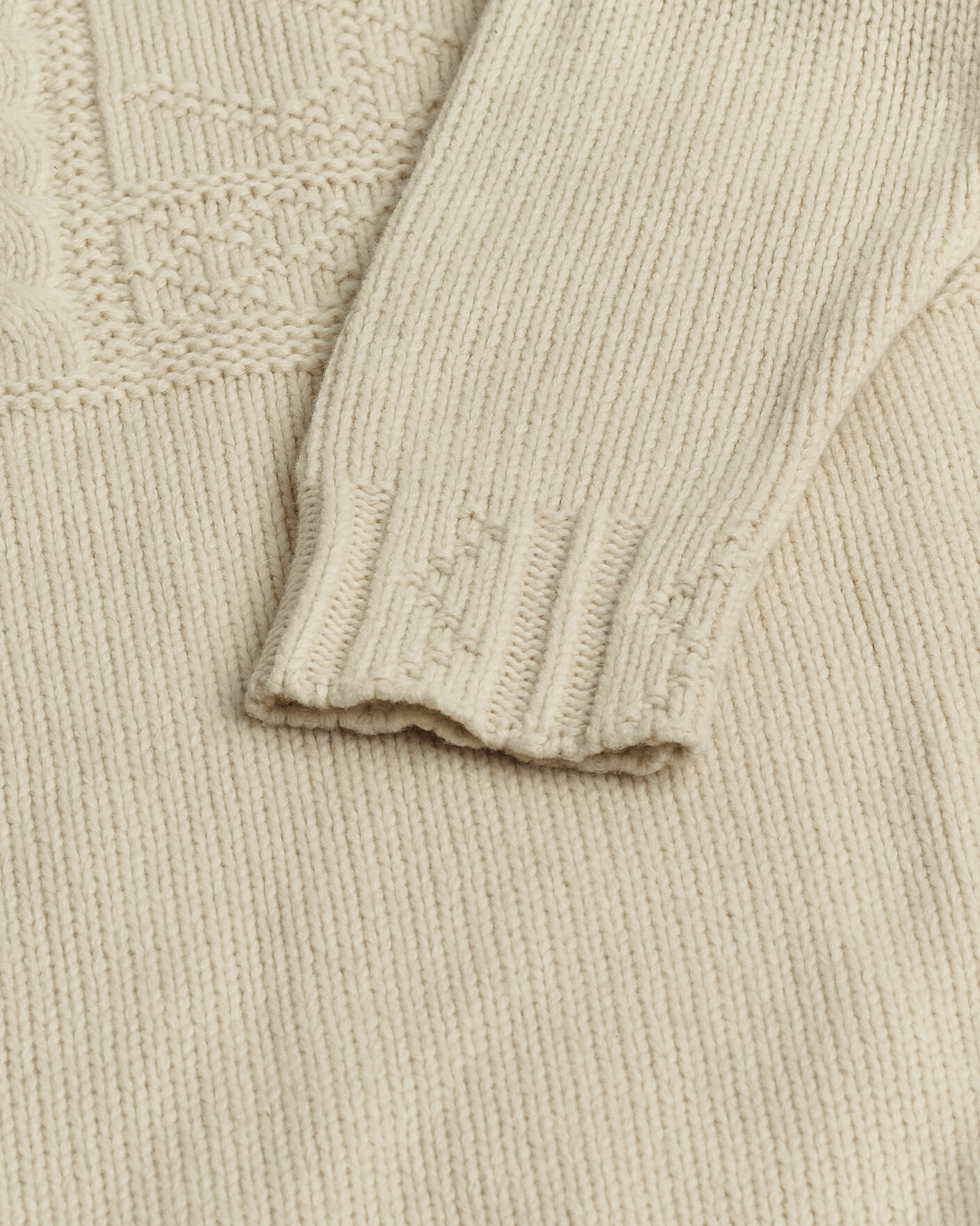 Herr | Pre-owned Tröjor | Pre-owned | Polo Ralph Lauren Wool Knitted Aran Rollneck Cream M