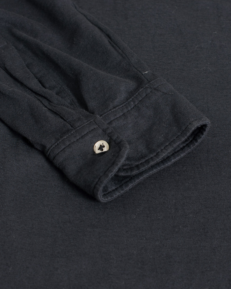 Herr | Tröjor | Pre-owned | Massimo Alba Long Sleeve Polo Washed Black S