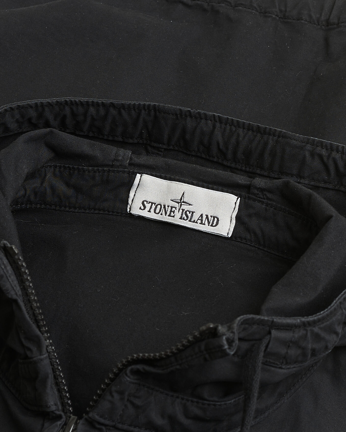 Herr | Pre-owned Jackor | Pre-owned | Stone Island Supima Cotton Hooded Jacket Black XL