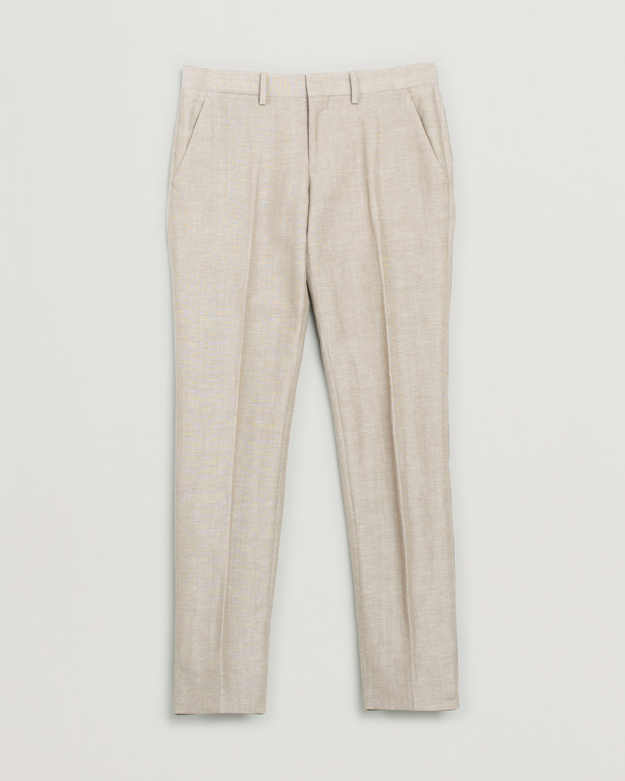Herr | J.Lindeberg Linen/Wool Suit Beige 48 - 46 | Pre-owned | J.Lindeberg Linen/Wool Suit Beige 48 - 46