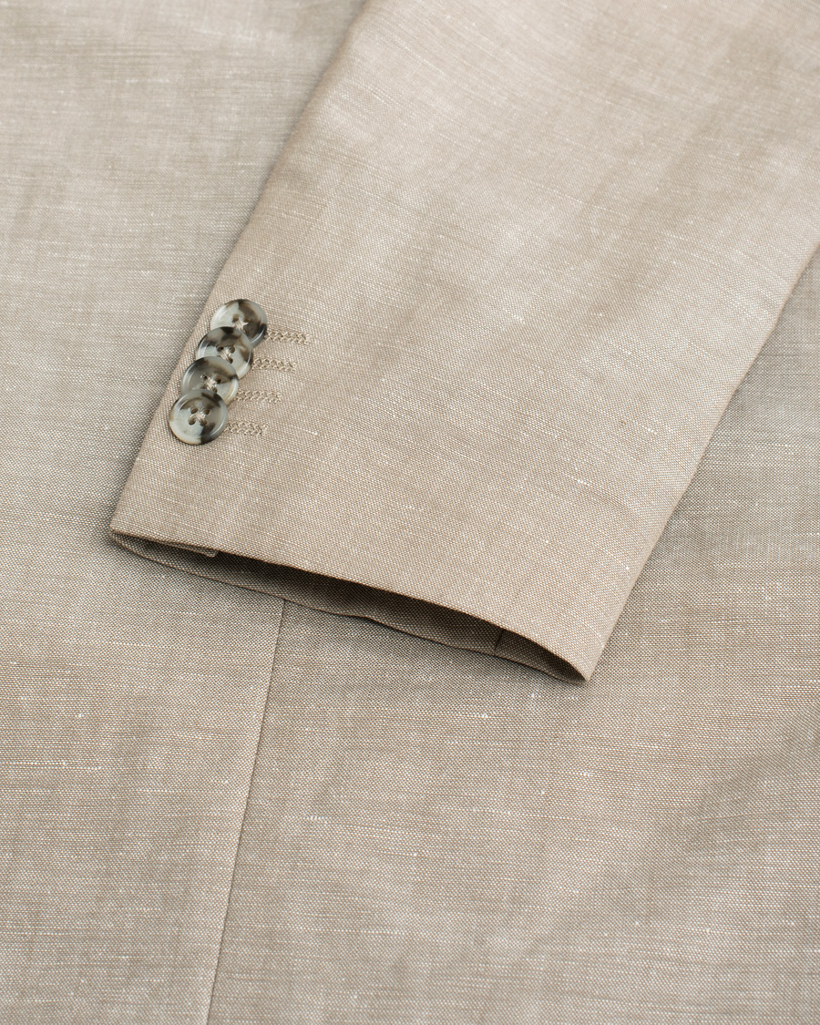Herr | J.Lindeberg Linen/Wool Suit Beige 48 - 46 | Pre-owned | J.Lindeberg Linen/Wool Suit Beige 48 - 46