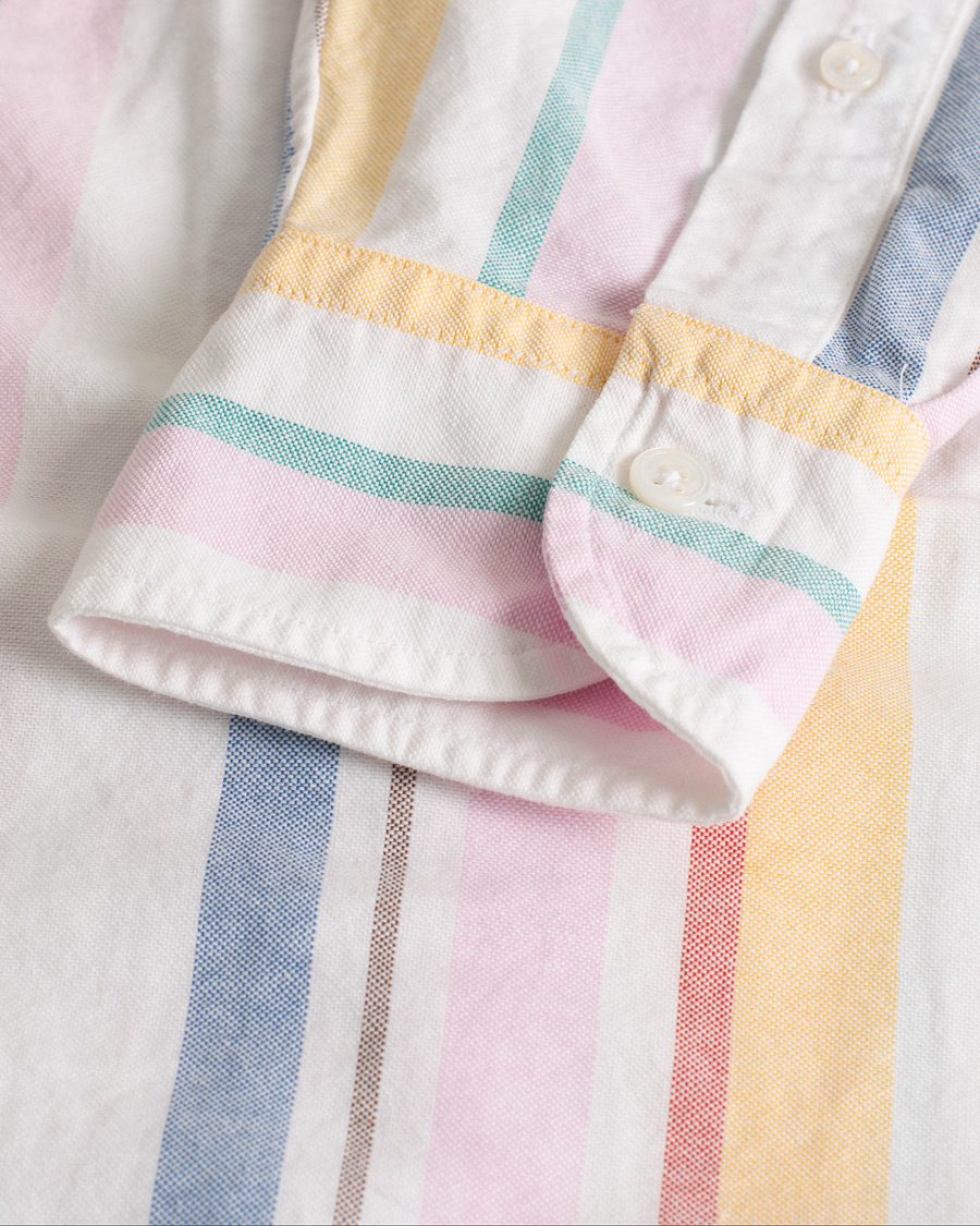 Herr | Drake's Multi Stripe Oxford Shirt Multi | Pre-owned | Drake's Multi Stripe Oxford Shirt Multi