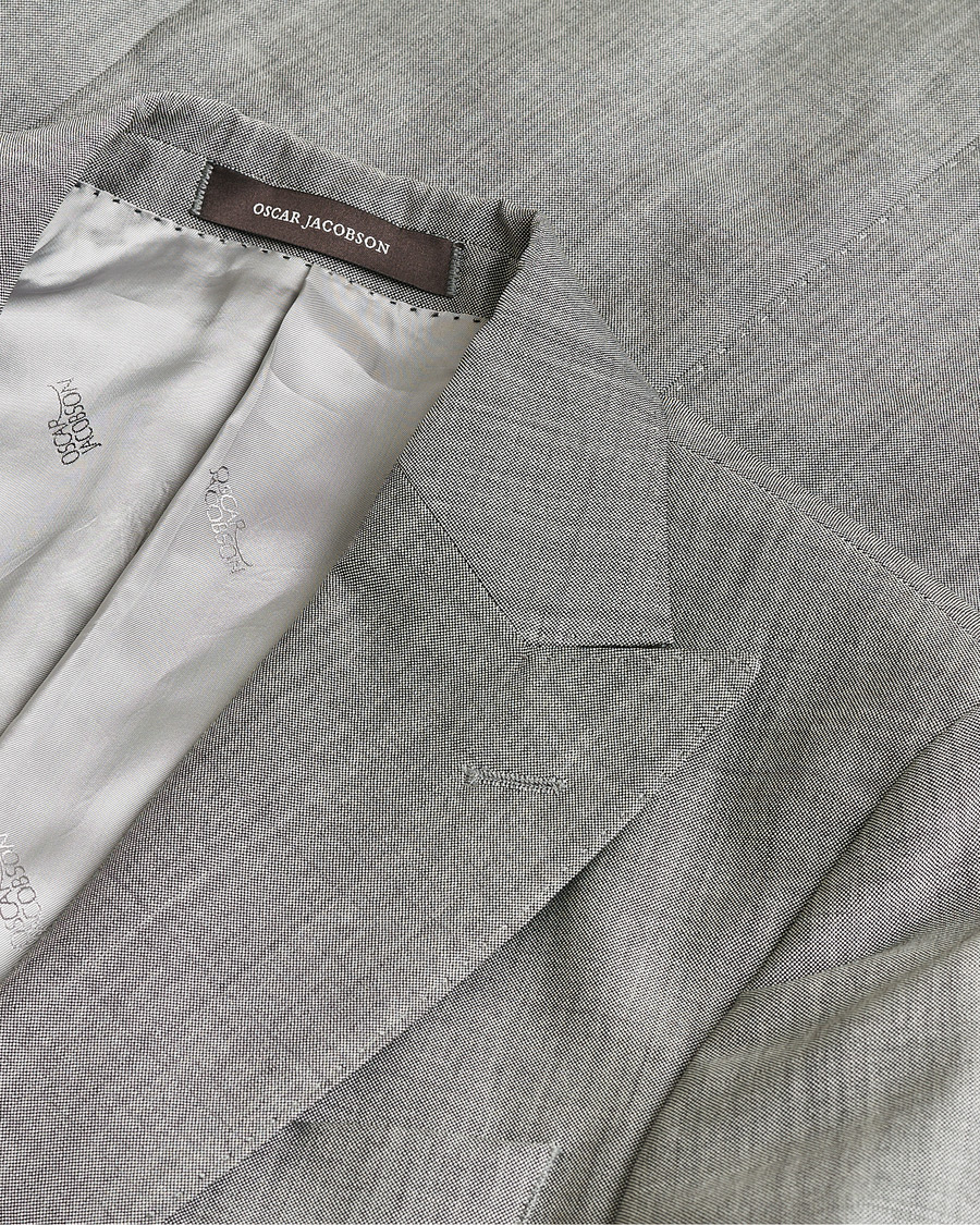 Herr | Oscar Jacobson Elmer Suit Grey Melange 48 | Pre-owned | Oscar Jacobson Elmer Suit Grey Melange 48