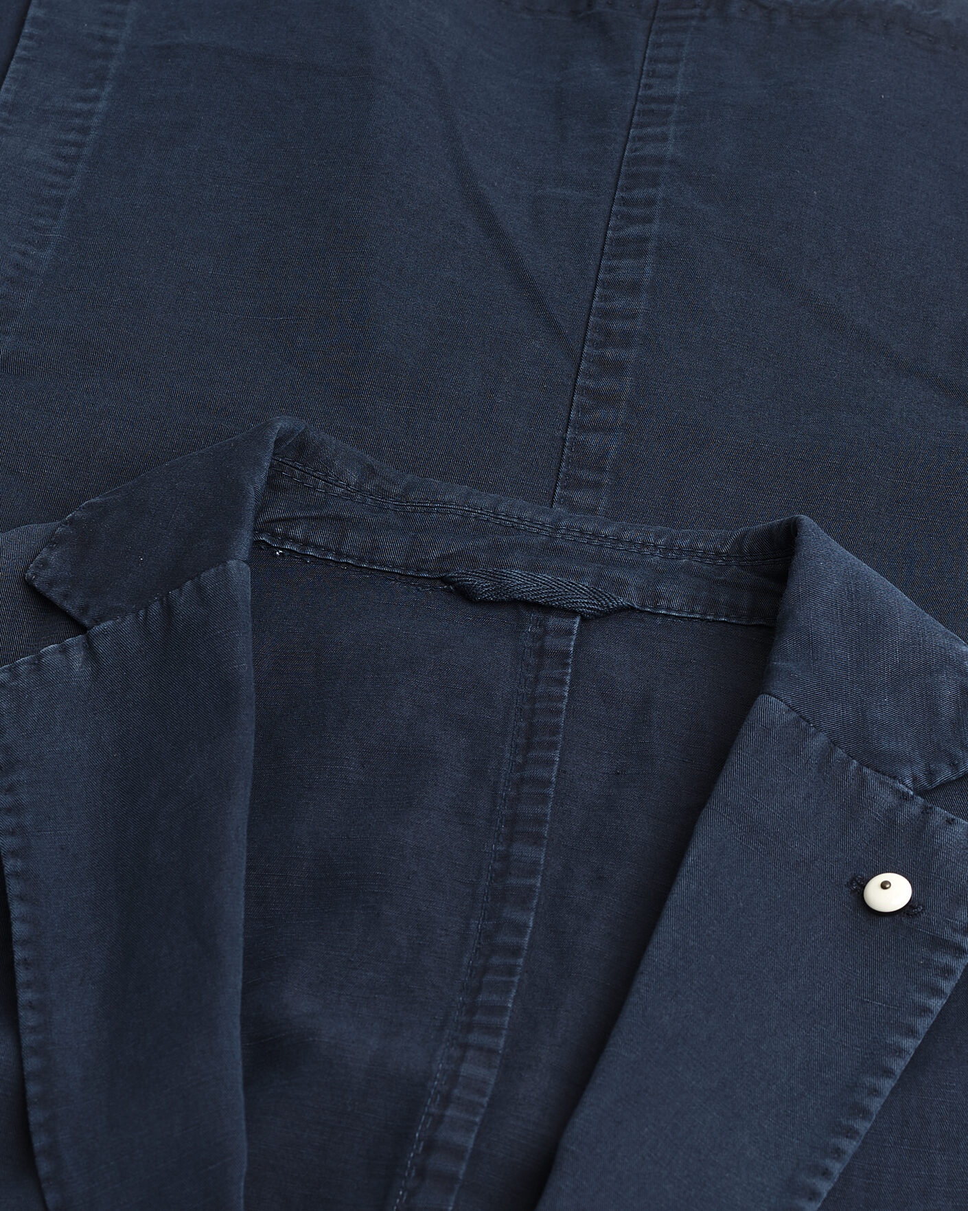 Herr | Pre-owned Kavajer | Pre-owned | L.B.M. 1911 Jack Regular Fit Cotton & Linen Blazer Navy 52