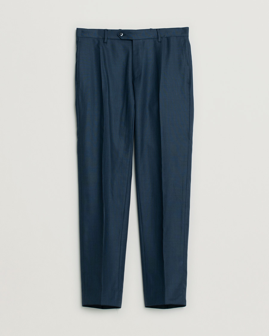 Herr | Pre-owned Kostymer | Pre-owned | Caruso Check Wool Suit Navy 46