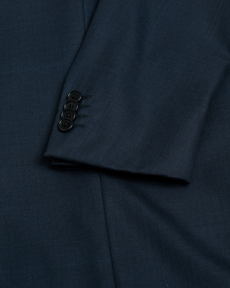 Herr | Pre-owned Kostymer | Pre-owned | Caruso Check Wool Suit Navy 46