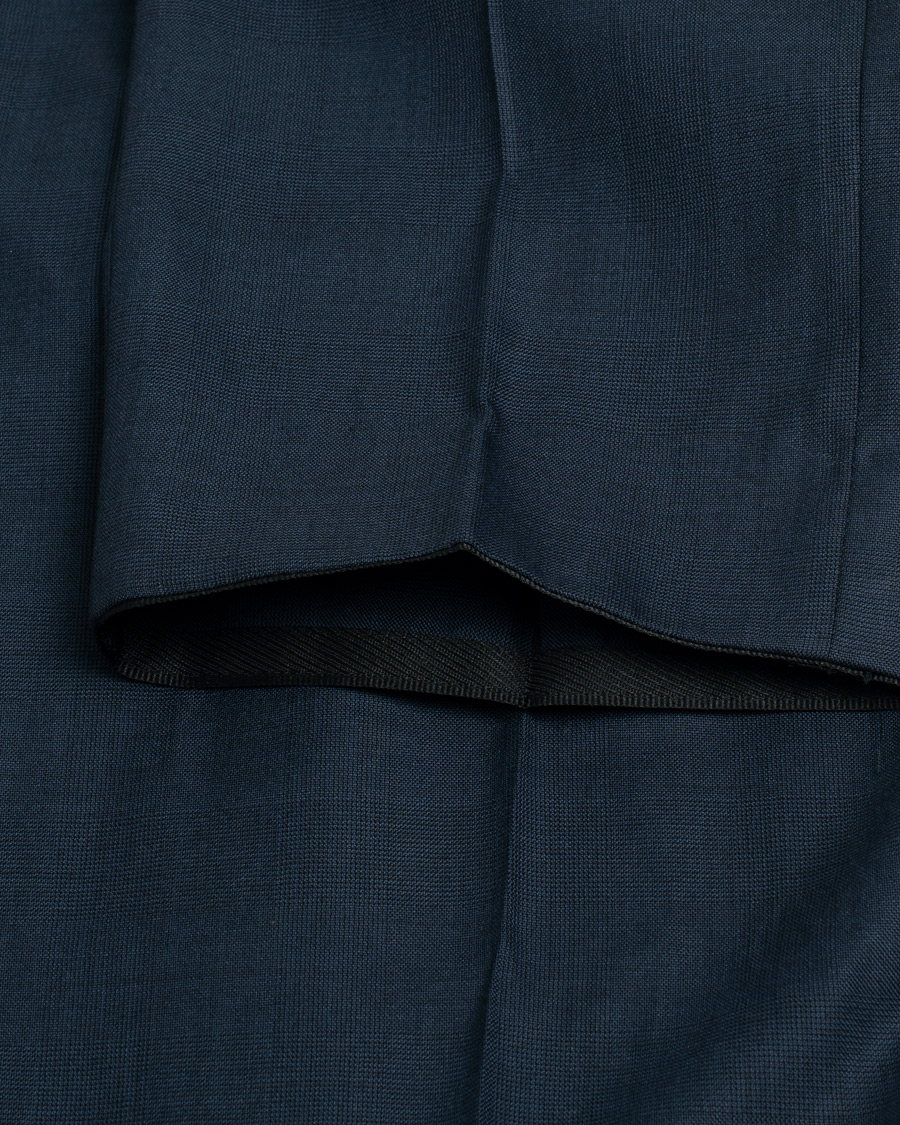Herr | Pre-owned Kostymer | Pre-owned | Caruso Check Wool Suit Navy 46