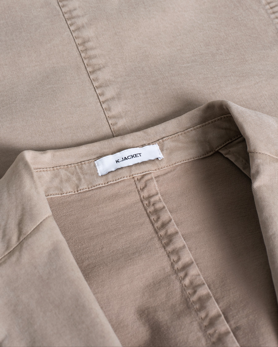 Herr | Pre-owned Kavajer | Pre-owned | Boglioli K Jacket Lyocell/Cotton Stretch Blazer Stone 54