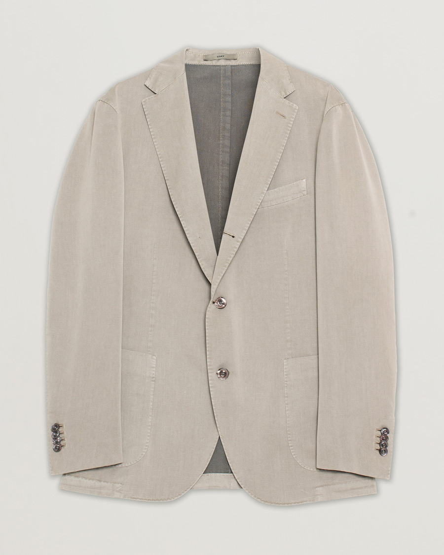 Herr | Pre-owned Kavajer | Pre-owned | Boglioli K Jacket Cotton Blazer Stone 54
