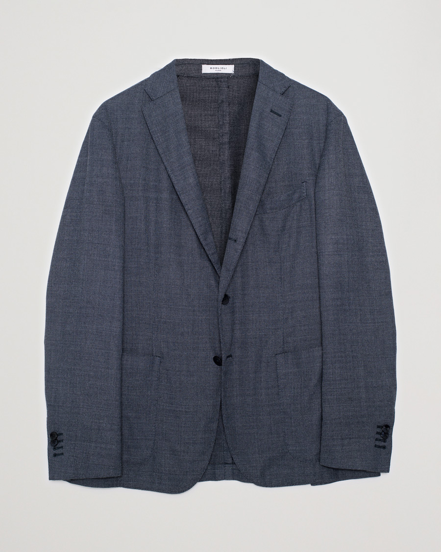 Herr | Boglioli K Jacket Wool Hopsack Blazer Grey 52 | Pre-owned | Boglioli K Jacket Wool Hopsack Blazer Grey 52