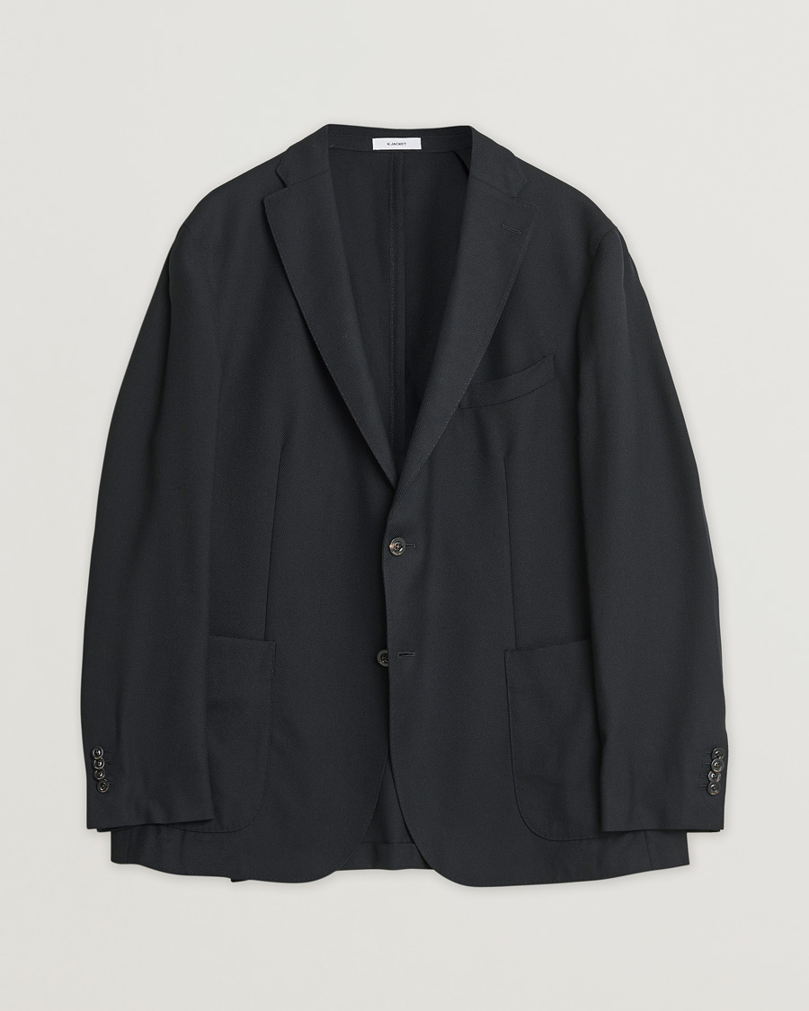 Herr | Pre-owned Kavajer | Pre-owned | Boglioli K Jacket Wool Hopsack Blazer Black