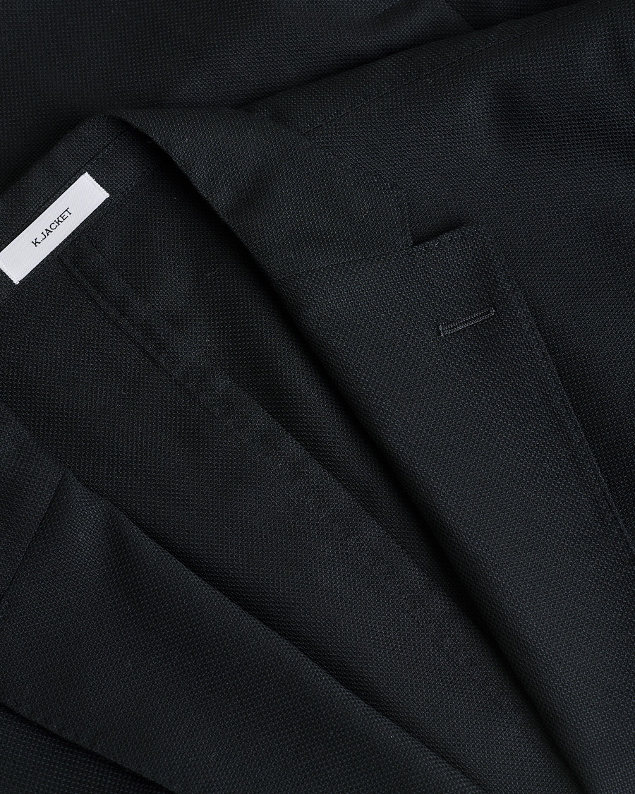 Herr | Pre-owned Kavajer | Pre-owned | Boglioli K Jacket Wool Hopsack Blazer Black