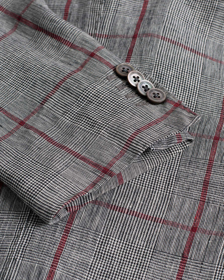 Herr | Boglioli Coat Linen Blazer Grey 52 | Pre-owned | Boglioli Coat Linen Blazer Grey 52