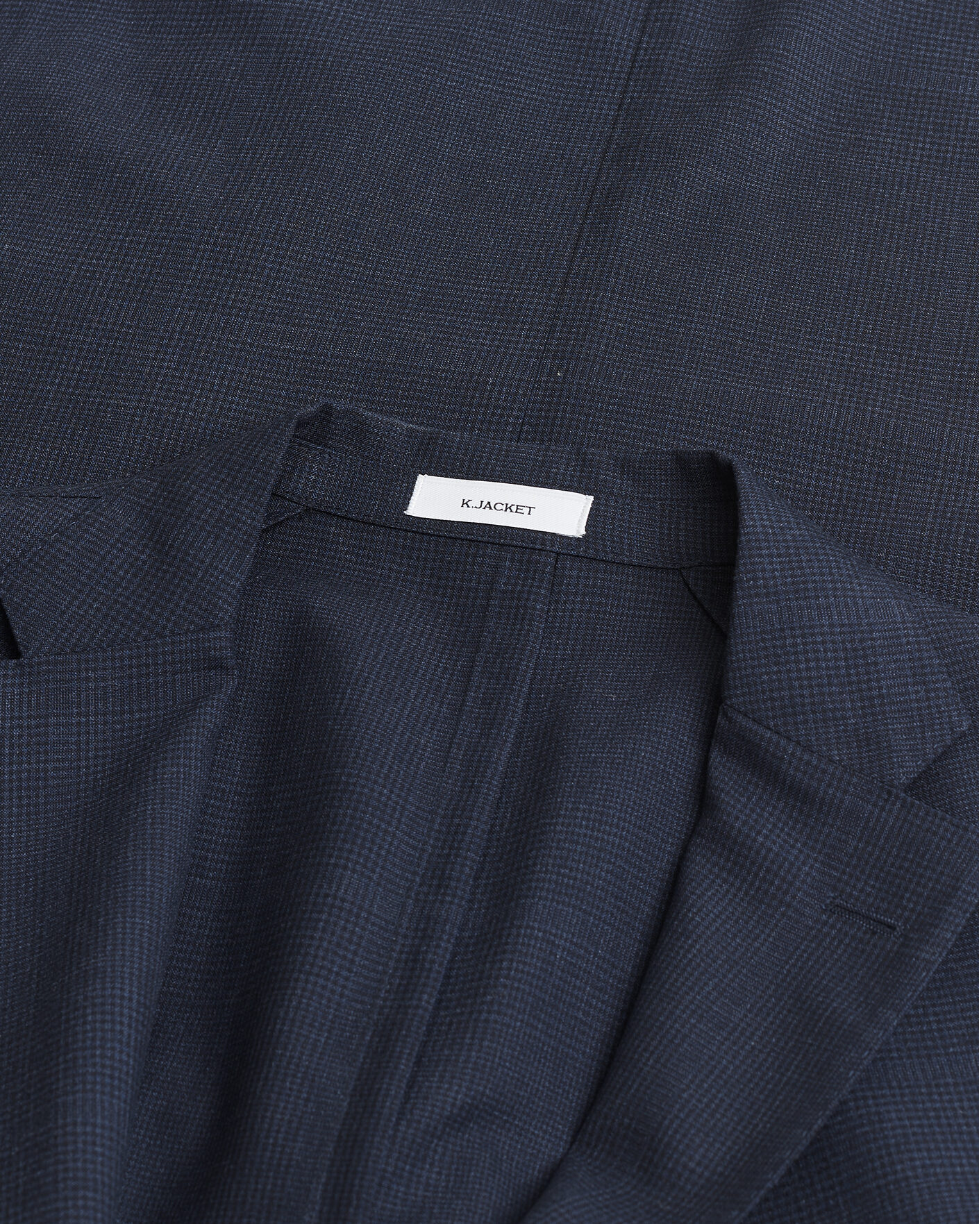 Herr | Pre-owned Kavajer | Pre-owned | Boglioli K Jacket Check Wool & Silk Blazer Navy 54