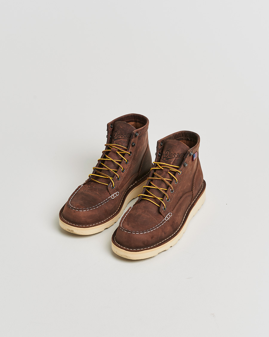 Herr | Pre-owned Skor | Pre-owned | Danner Bull Run Leather Moc Toe Boot Brown US9 - EU43