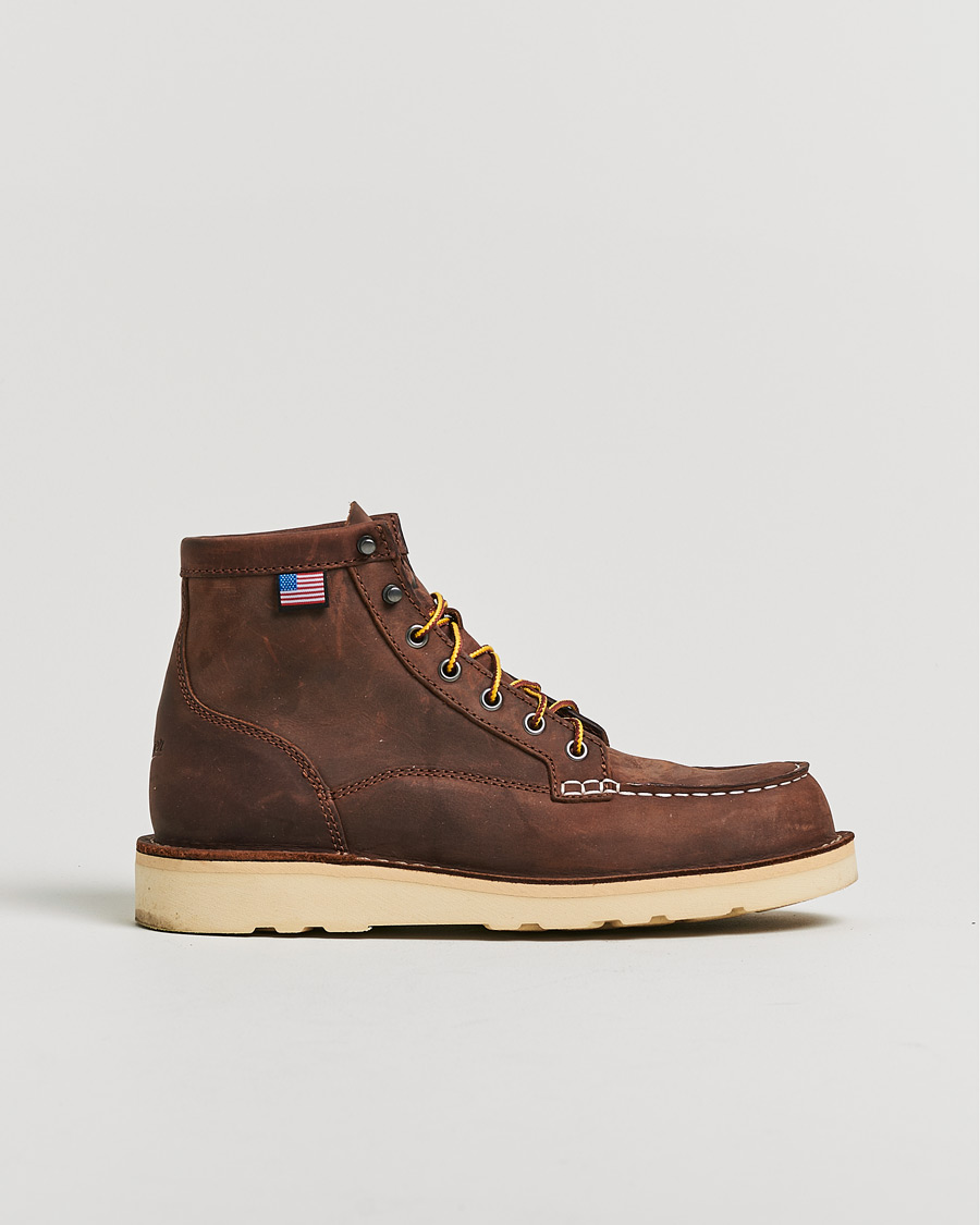 Herr | Pre-owned Skor | Pre-owned | Danner Bull Run Leather Moc Toe Boot Brown US9 - EU43