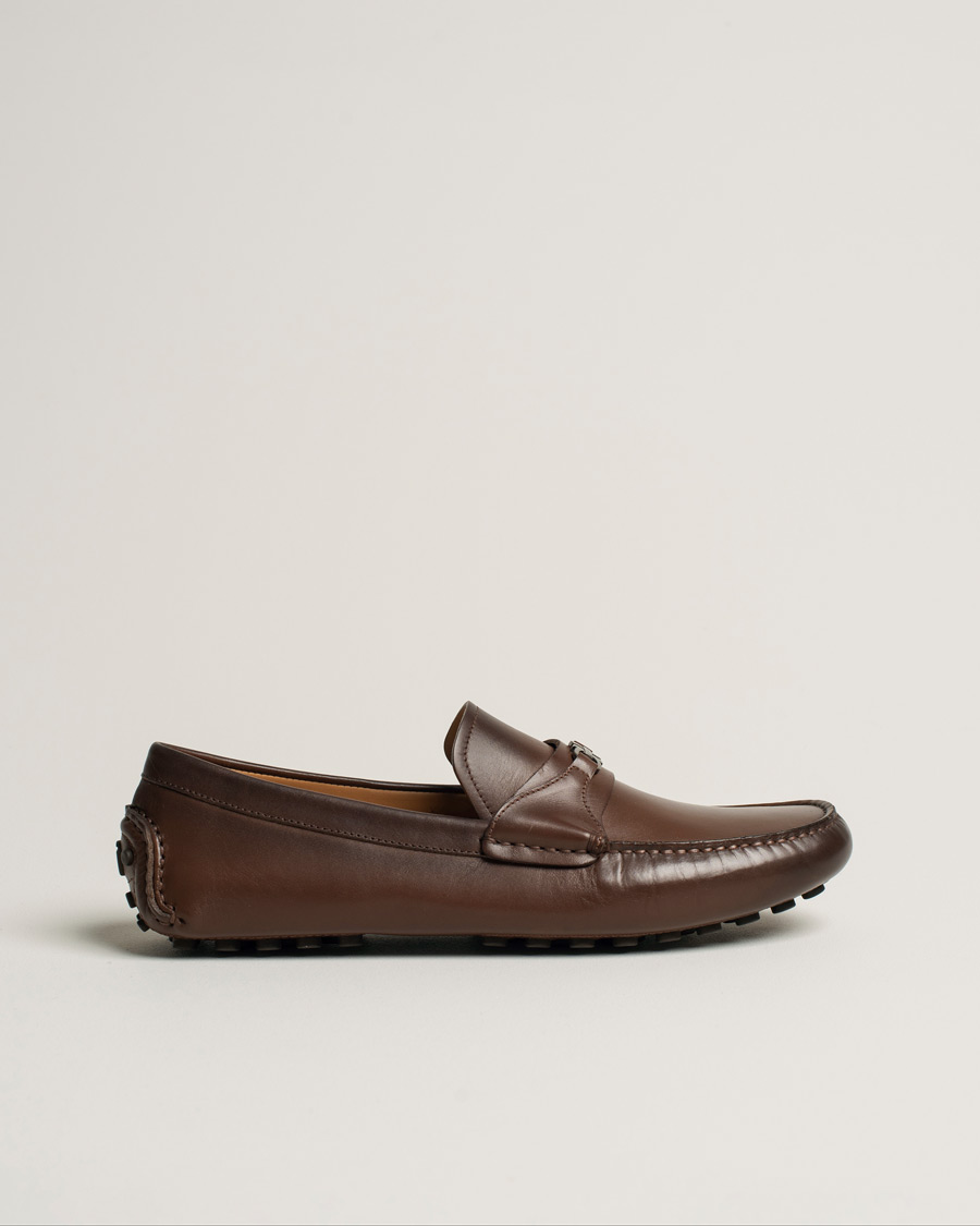 Herr | Ferragamo Driver Gancini Ornament Brown Calf UK8,5 - EU42,5 | Pre-owned | Ferragamo Driver Gancini Ornament Brown Calf UK8,5 - EU42,5