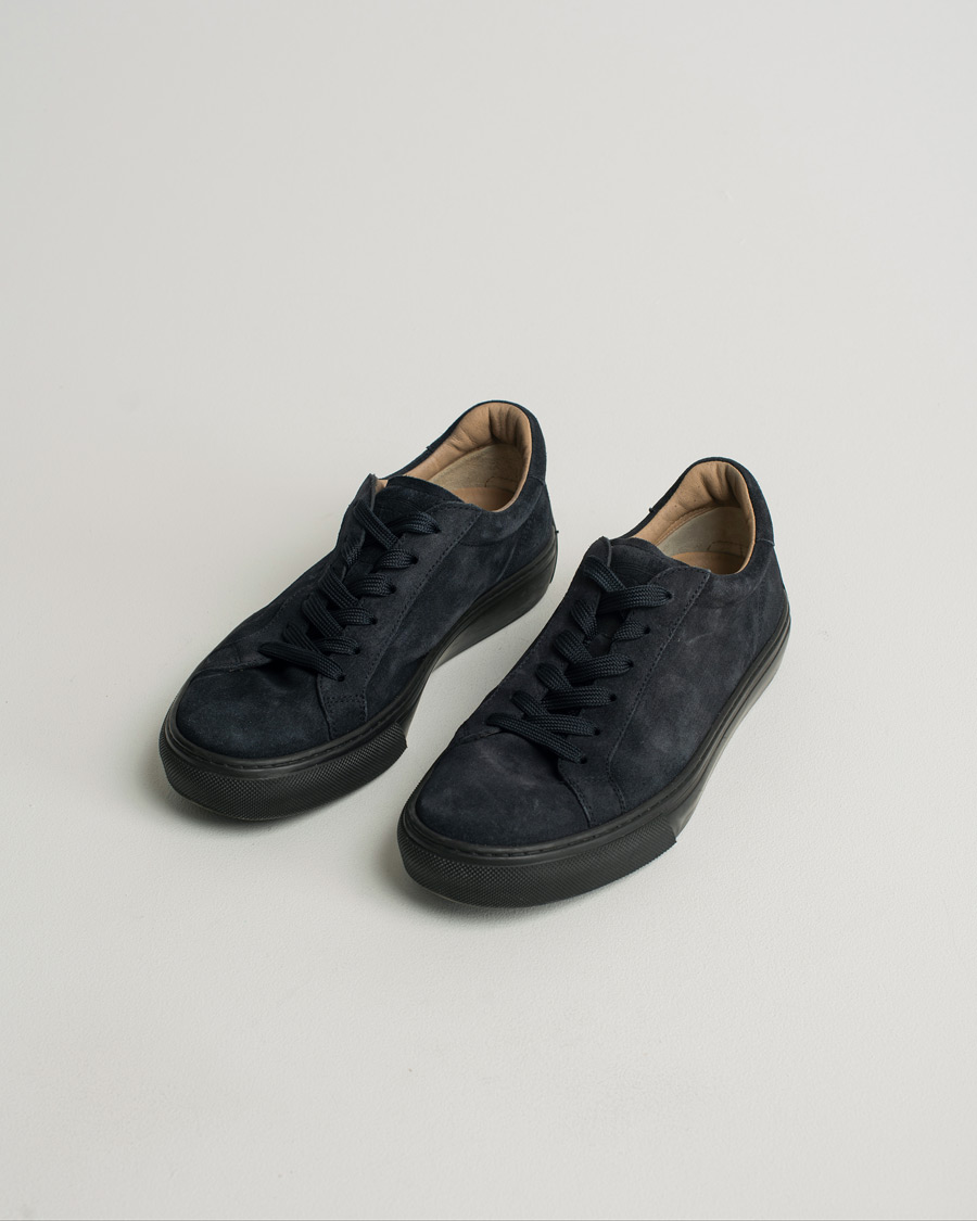 Herr | Tod's Cassetta Lacciata Sneaker Navy Suede | Pre-owned | Tod's Cassetta Lacciata Sneaker Navy Suede