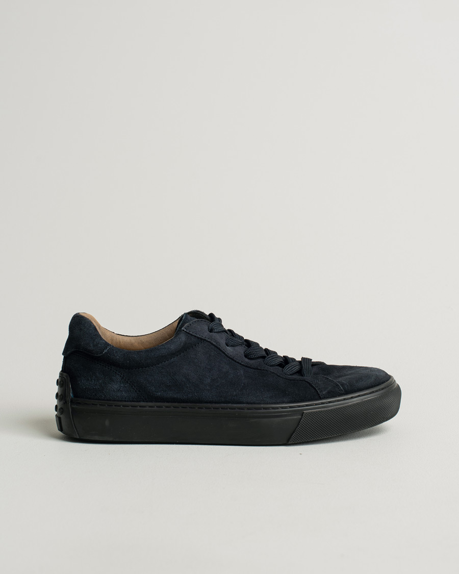 Herr | Tod's Cassetta Lacciata Sneaker Navy Suede | Pre-owned | Tod's Cassetta Lacciata Sneaker Navy Suede