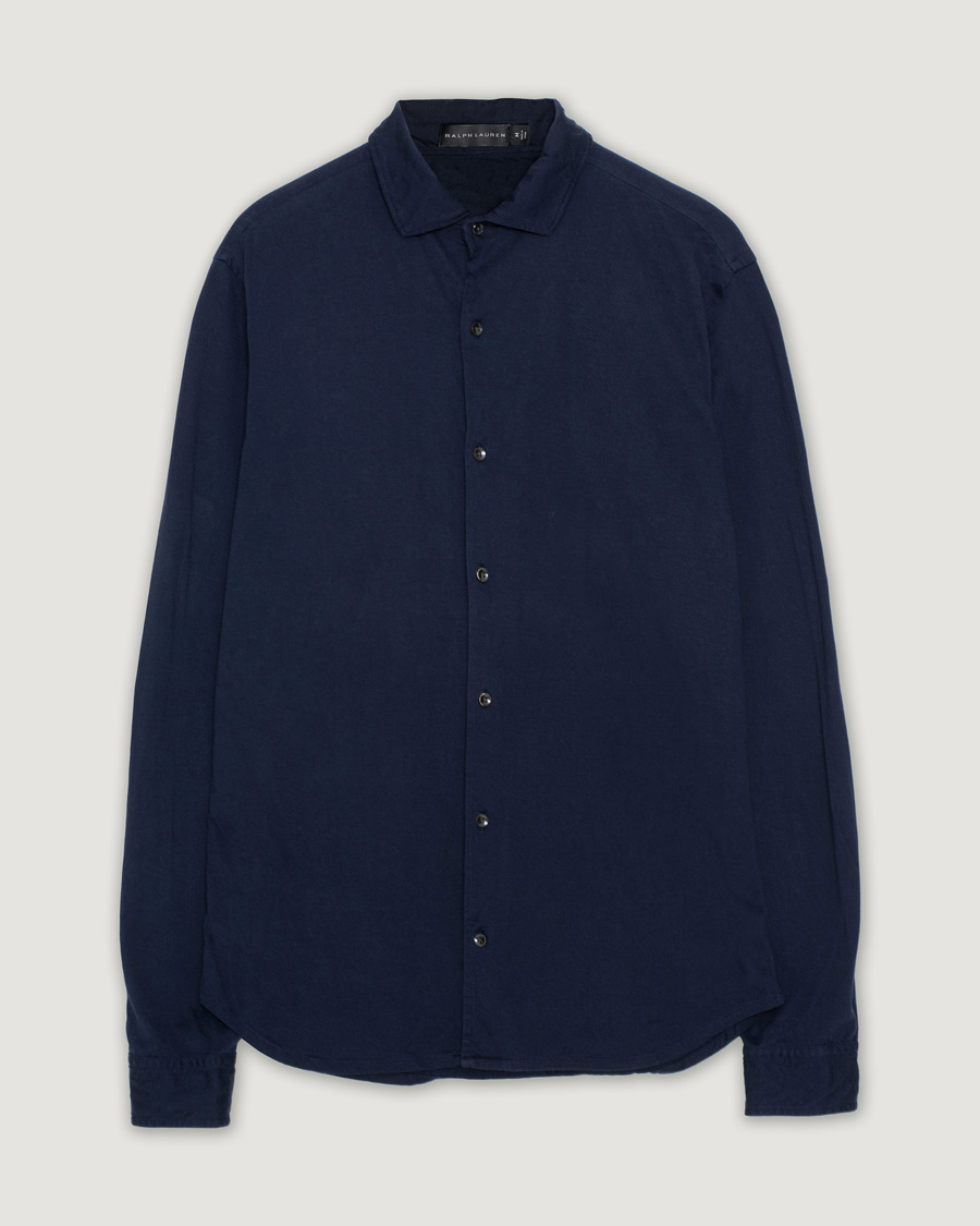 Herr | | Pre-owned | Ralph Lauren Black Label Jesery Shirt Navy M