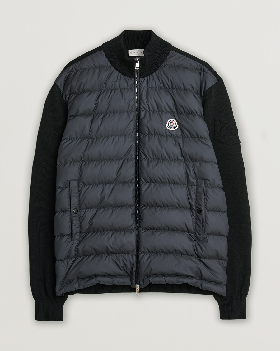 Herr | Pre-owned Jackor | Pre-owned | Moncler Hybrid Zip Cardigan Black