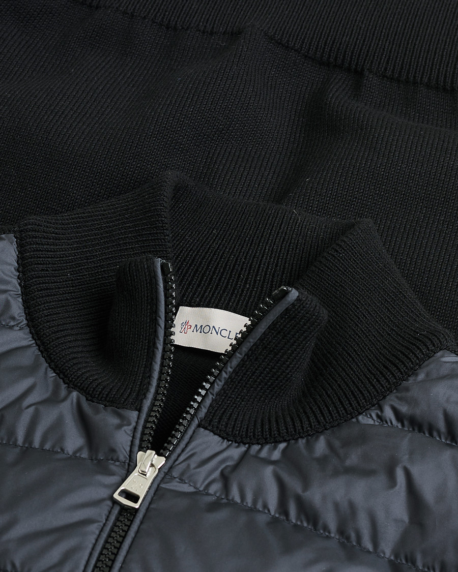 Herr | Pre-owned Jackor | Pre-owned | Moncler Hybrid Zip Cardigan Black