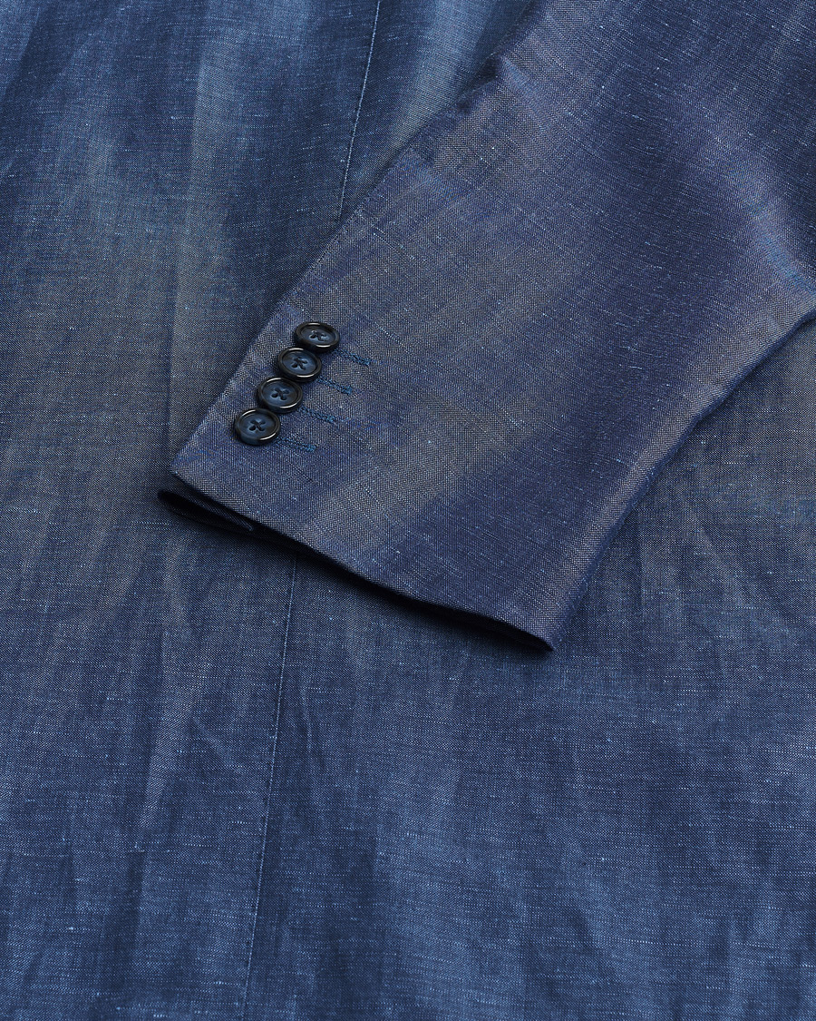 Herr | Pre-owned Kostymer | Pre-owned | Corneliani Linen/Wool Blend Suit Blue 52