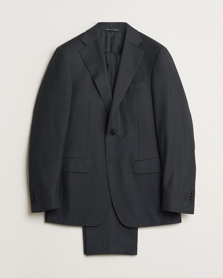 Herr | Pre-owned Kostymer | Pre-owned | Canali Wool Suit Dark Grey 50