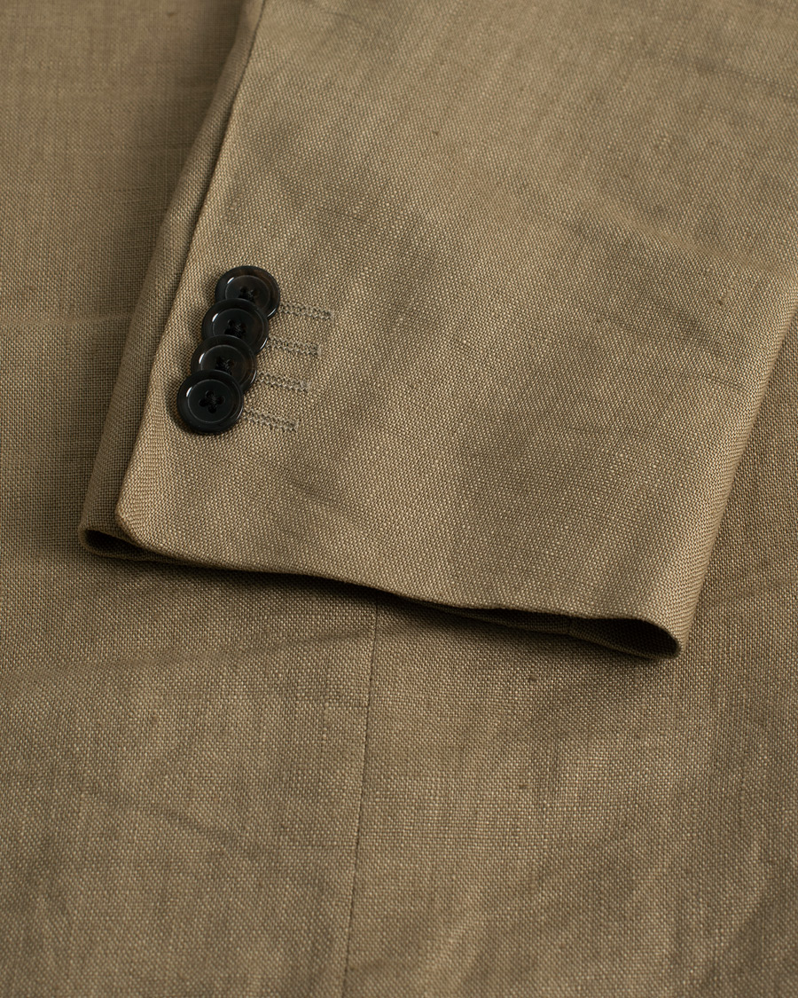 Herr | Kavajer | Pre-owned | GANT Tailored fit Linen Blazer Beige 52