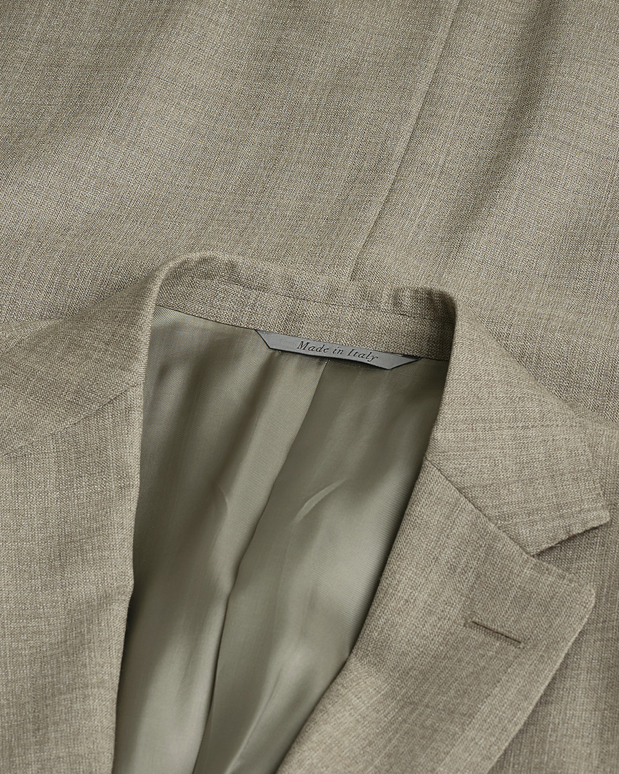 Herr | Pre-owned Kostymer | Pre-owned | Canali Wool Suit Beige Melange 48