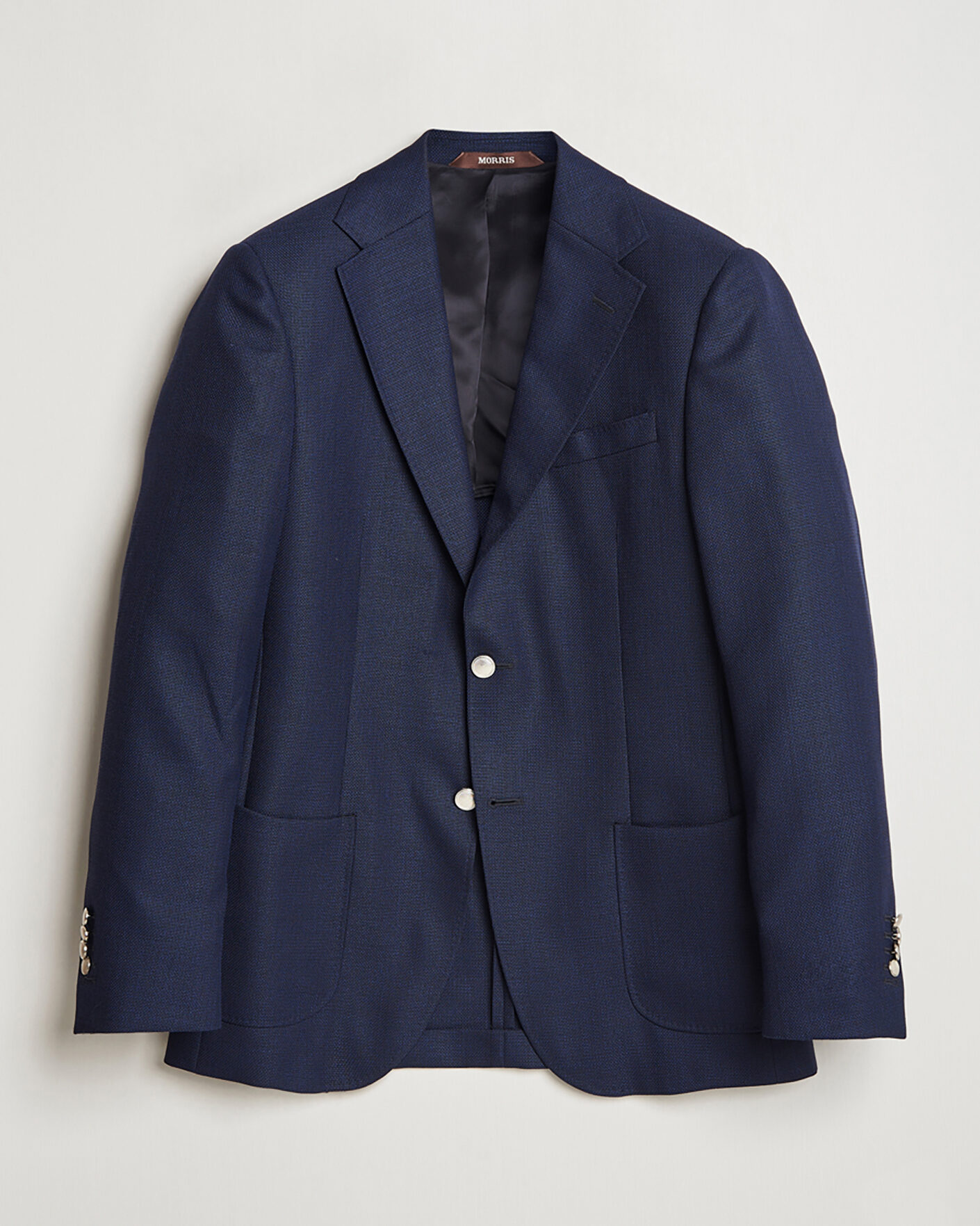 Herr | Pre-owned Kavajer | Pre-owned | Morris Heritage Wool Hopsack Club Blazer Navy 52