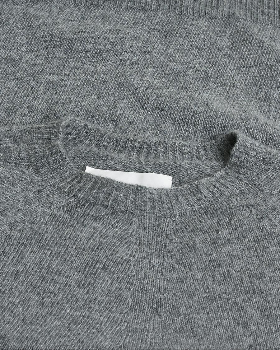 Herr | Pre-owned Tröjor | Pre-owned | Jil Sander Cashmere/Merino Round Neck Sweater Grey Melange