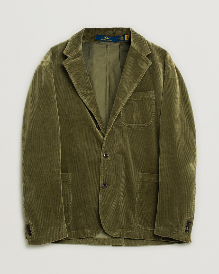 Herr | Kavajer | Pre-owned | Polo Ralph Lauren Corduroy Stretch Blazer Country Olive