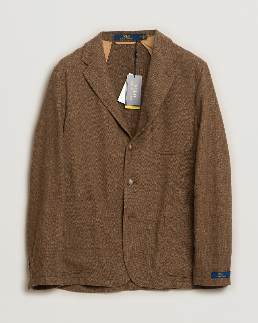 Herr | Kavajer | Pre-owned | Polo Ralph Lauren Classic Herringbone Sportcoat Brown/Tan