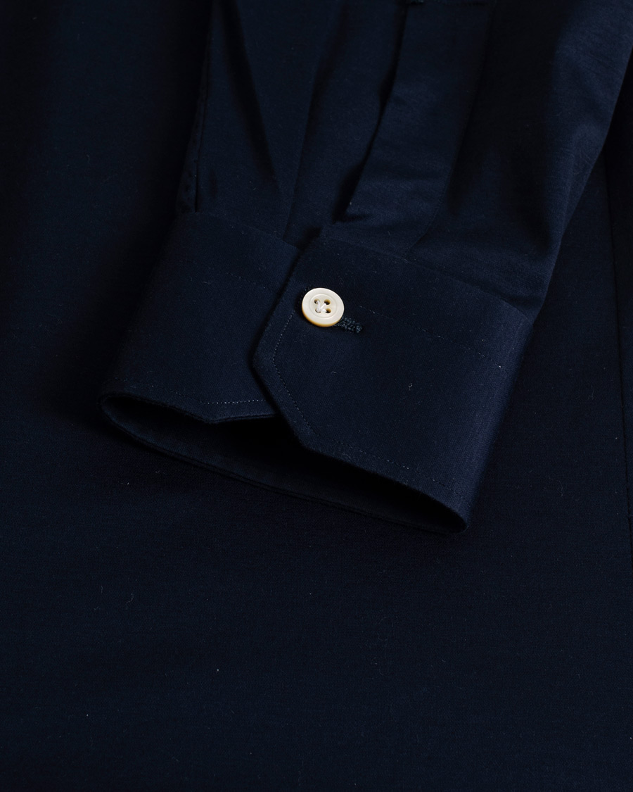 Herr | Kiton Cotton Jersey Shirt Navy | Pre-owned | Kiton Cotton Jersey Shirt Navy