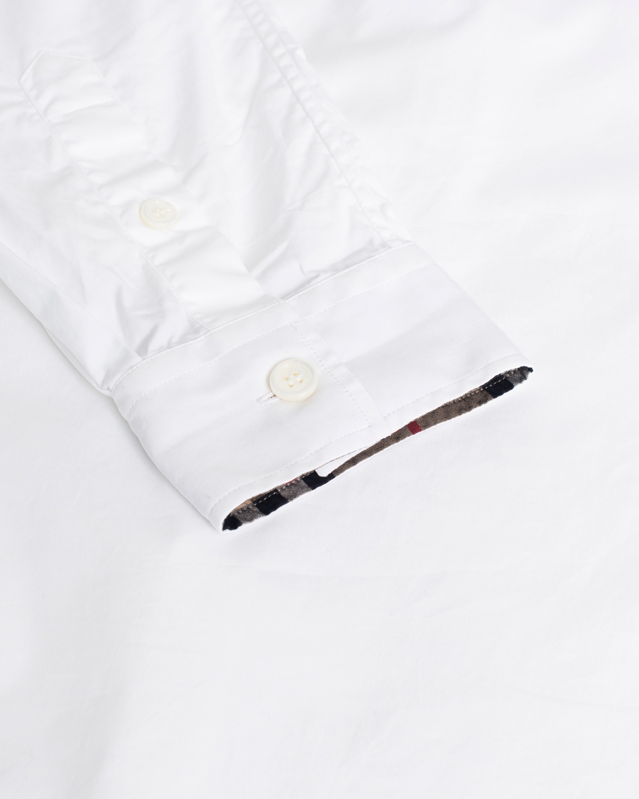 Herr | Burberry Slim Fit Dress Shirt White L | Pre-owned | Burberry Slim Fit Dress Shirt White L