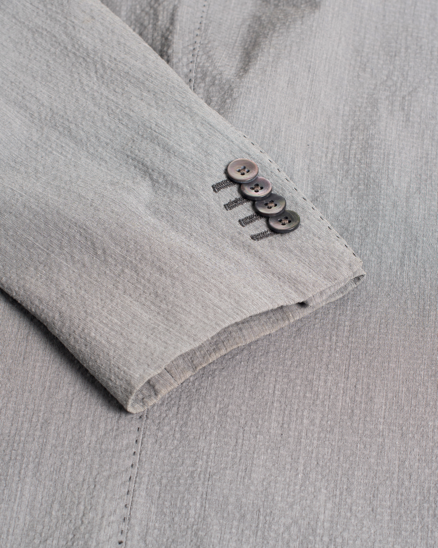 Herr | Boglioli K Jacket Seersucker Blazer Grey 54 | Pre-owned | Boglioli K Jacket Seersucker Blazer Grey 54