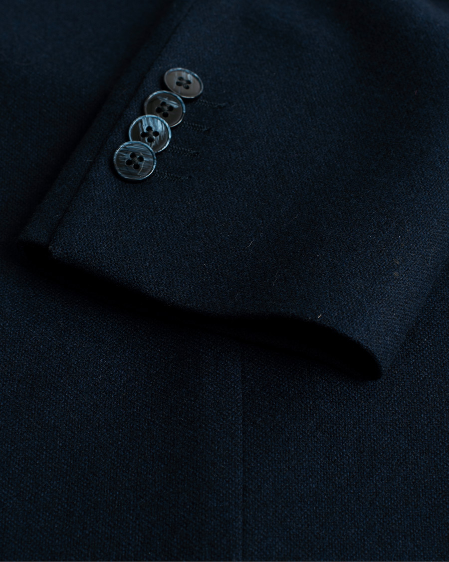 Herr | Luigi Bianchi Mantova Navy Cashmere Blazer 50 | Pre-owned | Luigi Bianchi Mantova Navy Cashmere Blazer 50