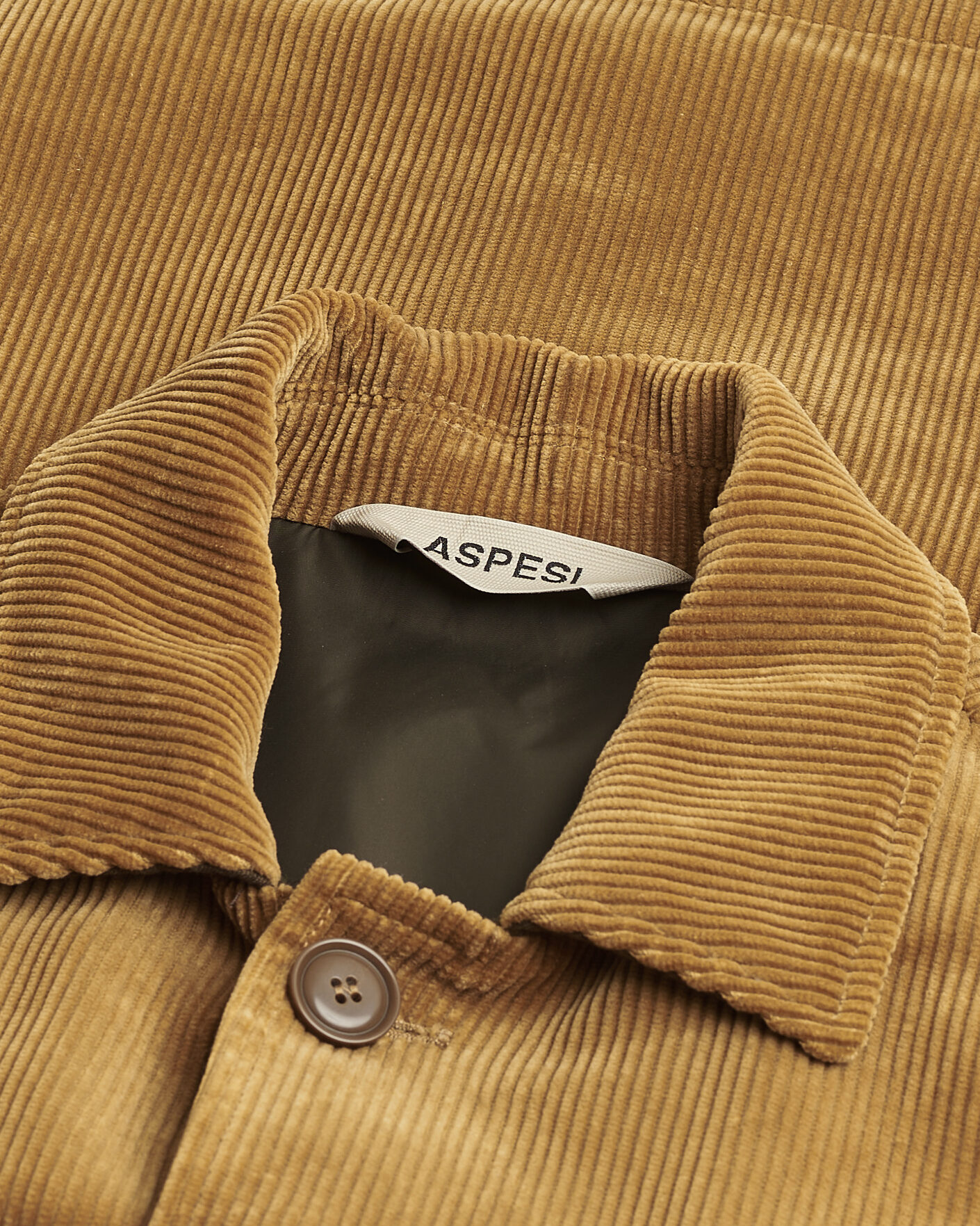 Herr | Pre-owned Jackor | Pre-owned | Aspesi Corduroy Cotton Shirt Jacket Tan L