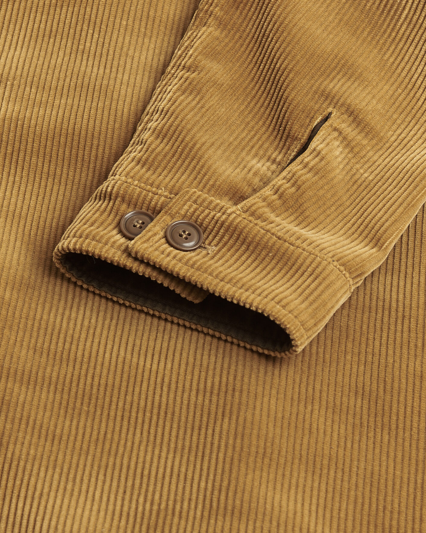 Herr | Pre-owned Jackor | Pre-owned | Aspesi Corduroy Cotton Shirt Jacket Tan L