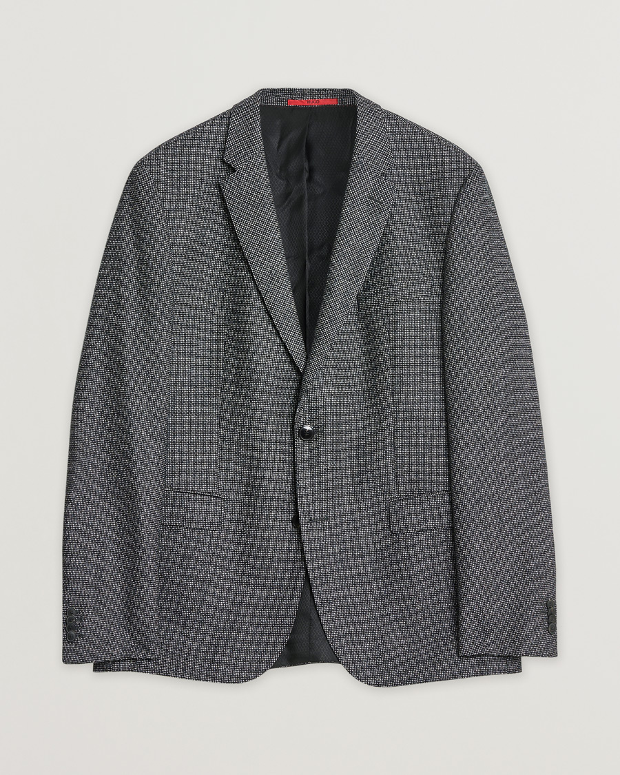 Herr | Pre-owned Kavajer | Pre-owned | HUGO Flannel Wool Blazer Grey 54