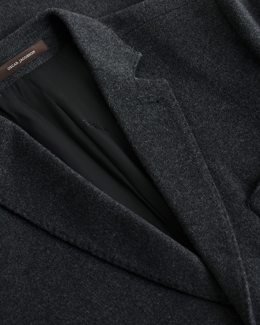 Herr | Pre-owned Jackor | Pre-owned | Oscar Jacobson Savile Row Wool/Cashmere Coat Dark Grey 52