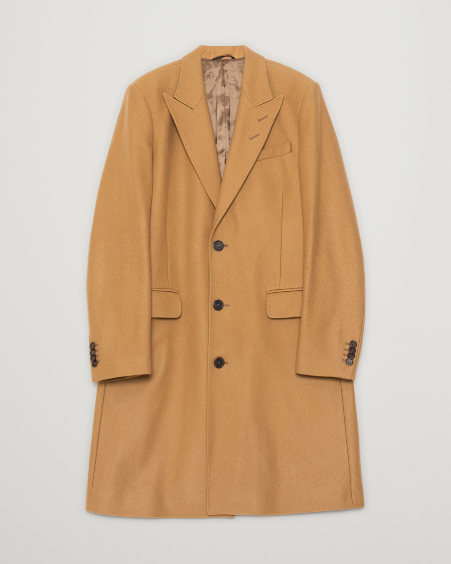 Herr | Pre-owned Jackor | Pre-owned | Tiger of Sweden Seder Wool/Cashmere Coat Camel 54