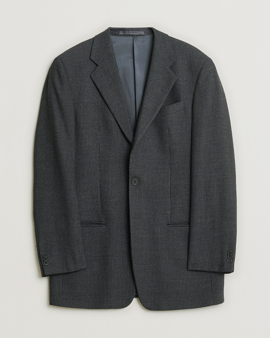Herr | Pre-owned Kavajer | Pre-owned | Armani Collezioni Vintage Wool Blazer Dark Grey 48